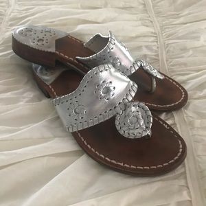 Silver Jack Rogers sandals